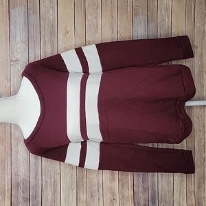 The Pulse Boutique "Softest Crewneck Ever" in Burgundy - Medium
